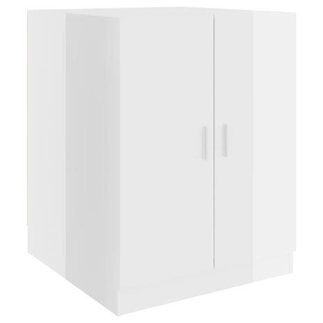 vidaXL Mobile per Lavatrice Bianco Lucido 71x71,5x91,5 cm - 2