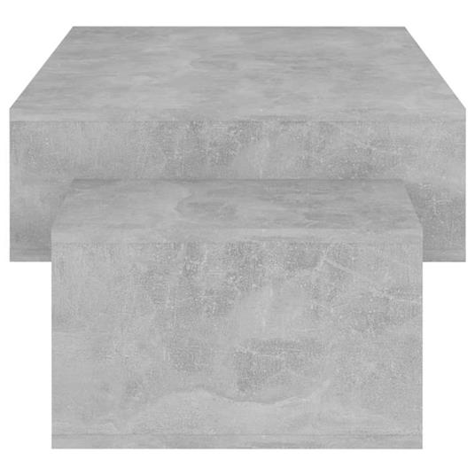 vidaXL Tavolino da Salotto Grigio Cemento 105x55x32 cm in Truciolato - 3