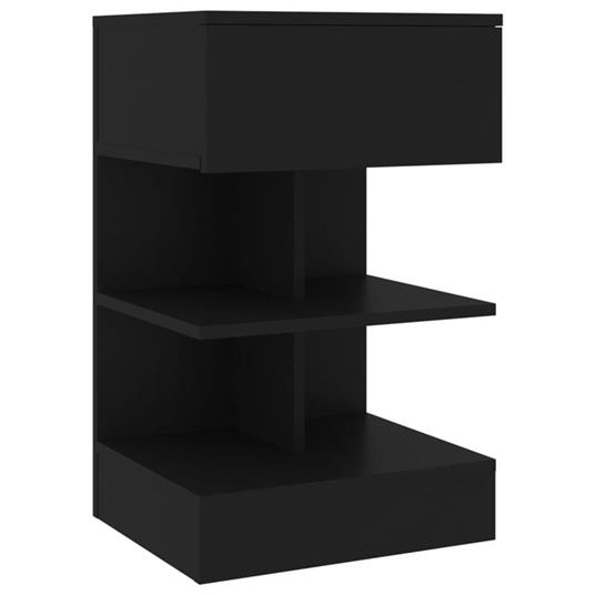 vidaXL Comodino Nero 40x35x65 cm in Legno Multistrato - vidaXL - Idee  regalo