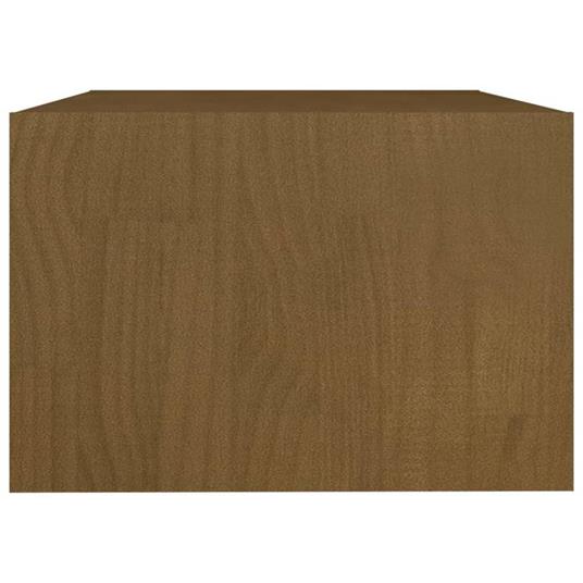 vidaXL Tavolino da Salotto Miele 75x50x33,5 cm Legno Massello di Pino -  vidaXL - Idee regalo