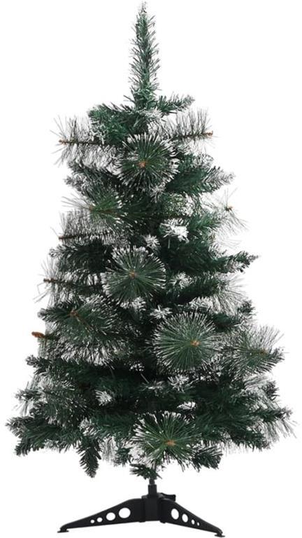 vidaXL Albero di Natale Artificiale Supporto Verde e Bianco 60 cm PVC -  vidaXL - Idee regalo