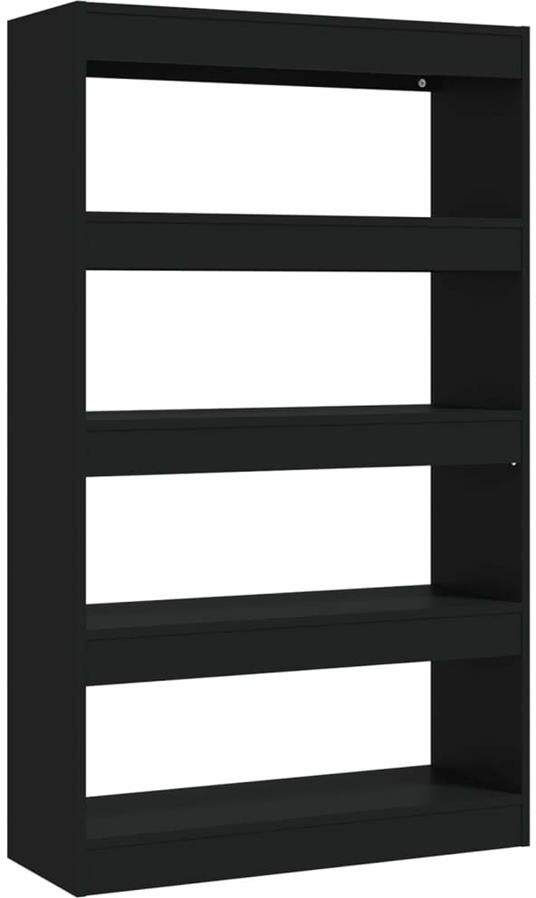 vidaXL Libreria/Divisorio Nero 80x30x135 cm in Truciolato - vidaXL