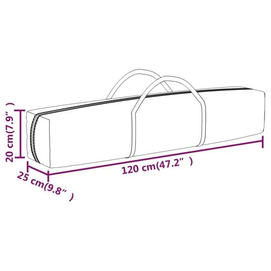 vidaXL Tenda per Feste Pieghevole Bianco 3x6 m - 3