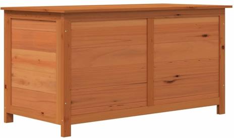 vidaXL Box Cuscini da Esterno Marrone 100x50x56cm Legno Massello Abete - 2