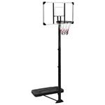 vidaXL Supporto per Pallacanestro Trasparente 256-361 cm Policarbonato