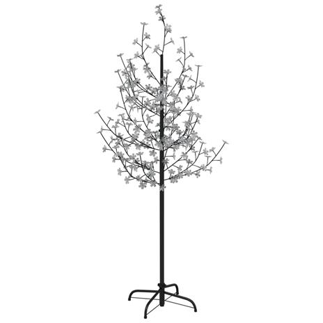 vidaXL Albero di Ciliegio con 200 LED Bianco Caldo 180 cm - 2