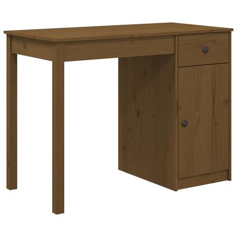 vidaXL Scrivania Nera 100x50x75 cm in Legno Massello di Pino - vidaXL -  Idee regalo