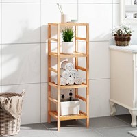 vidaXL Scaffale da Bagno 35,5x35,5x112,5 cm in Legno Massello di Noce -  vidaXL - Idee regalo