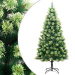 vidaXL Albero di Natale Artificiale Incernierato con Base 180 cm