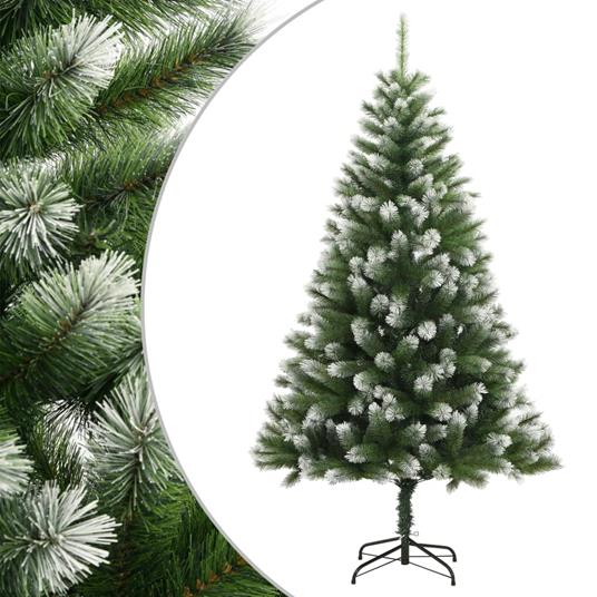 Albero Di Natale 210 Cm Silvestre Innevato Slim 442 Rami Super