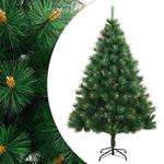 vidaXL Albero di Natale Artificiale Incernierato con Base 210 cm