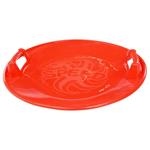 vidaXL Slittino Rotondo Rosso 66,5 cm in PP