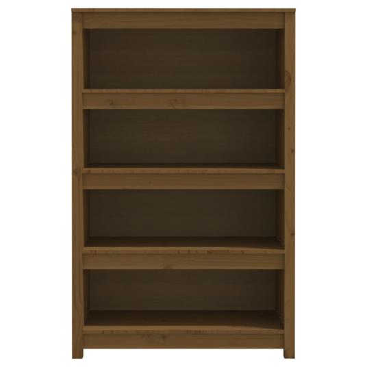 Libreria 80x35x126 cm in Legno Massello di Pino