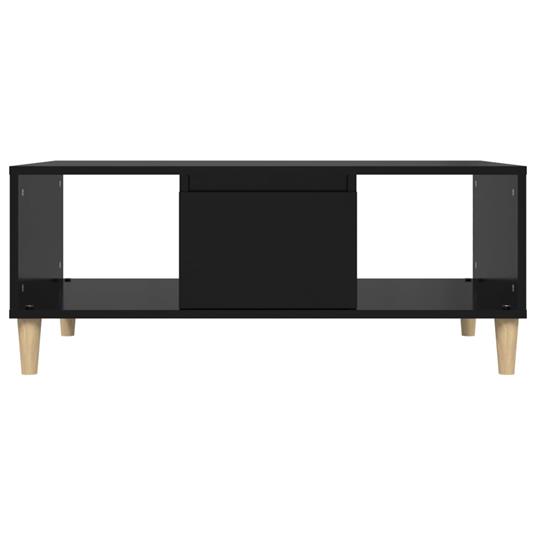 vidaXL Tavolino da Salotto Nero 90x50x36,5 cm in Legno Multistrato - vidaXL  - Idee regalo