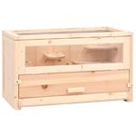 vidaXL Gabbia per Criceti 60x30x35 cm in Legno Massello di Abete