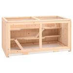 vidaXL Gabbia per Criceti 89,5x45x45 cm in Legno Massello di Abete