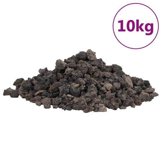 vidaXL Rocce Vulcaniche 10 kg Nere 1-2 cm - 2