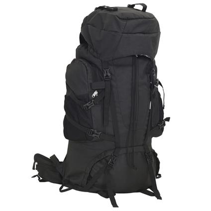 vidaXL Zaino da Trekking Nero 60 L in Tessuto Oxford