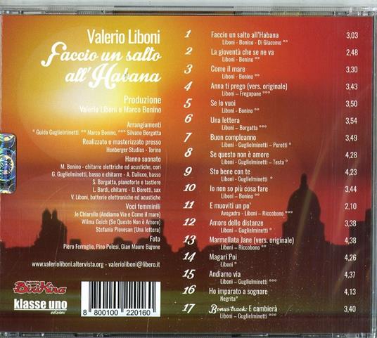 Faccio un salto all'habana - CD Audio di Valerio Liboni - 2