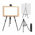 TRS® CAVALLETTO TREPPIEDE QUADRO TELA DISEGNO PITTORE PITTURA DIPINGERE CASA MOSTRA TABLEAU MATRIMONIO STATIVO HOBBY TEMPO LIBERO CON SACCA PER TRASPORTO MANUALE FAI DA TE