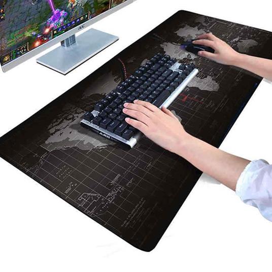 Mousepad Tappetino XXL 900x400x3mm Mappa del Mondo Mouse Tappeto Laptop  Gaming - Import - Informatica | IBS