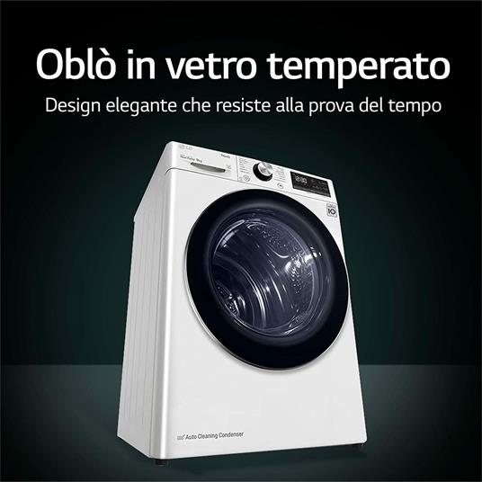 LG RH80V3AV6N Asciugatrice Smart a Carica Frontale 8 Kg, Classe A++,  Condensazione con Pompa di