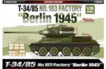 T34/85 #183 Factory Berlin 1945 Tank Plastic Kit 1:35 Model ACD13295