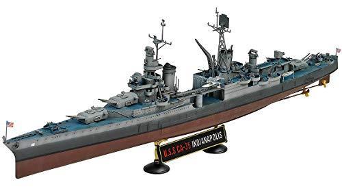 USS Indianapolis Battleship 1945 Plastic Kit 1:350 Model ACD14107