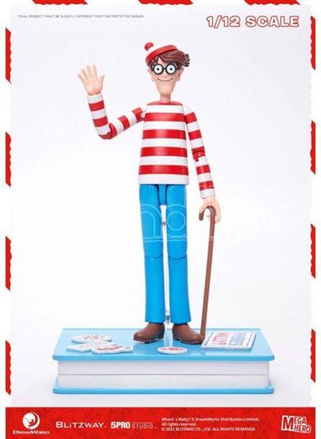 Where's Wally? Mega Hero Action Figura 1/12 Wally 17 Cm Blitzway - 2