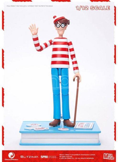 Where's Wally? Mega Hero Action Figura 1/12 Wally 17 Cm Blitzway - 2