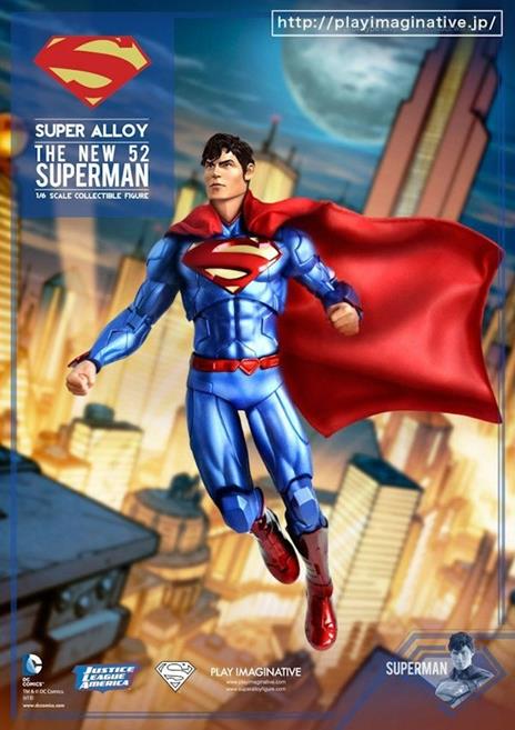 Dc Comics Play Imaginative Super Alloy New 52 Superman1/6 Limited Figure New - 5