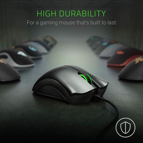 Razer DeathAdder Essential - Mouse da gioco essenziale con sensore ottico da 6.400 DPI - Mouse da gioco essenziale con sensore ottico da 6.400 DPI (Forma ergonomica,5 pulsanti hyperesponse) Nero - 4