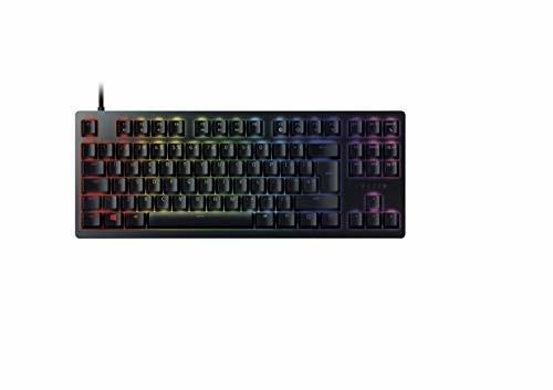 Razer Huntsman Tournament Edition Tastiera da Gioco con Tasti Ottici Lineari Razer (Tasti PBT a Doppia Iniezione, Cavo Type-C Staccabile, Durata Fino a 100 milioni di Battute), Intl. US Layout, Nero