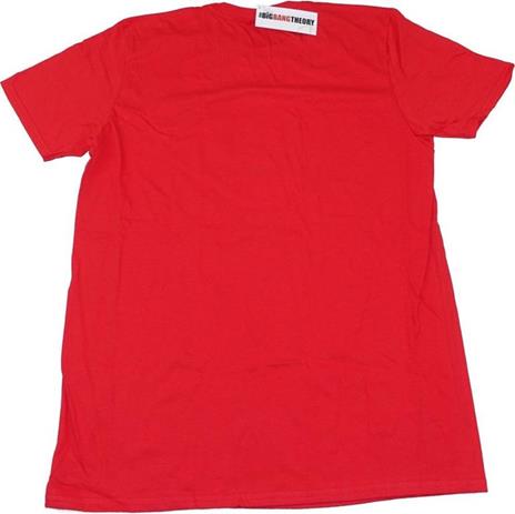 Maglietta T-Shirt The Big Bang Theory, Bazinga! in cotone - Rosso, L - 2