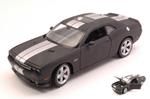 Dodge Challenger Srt 2012 Matt Black / Silver 1:24 Model We24049Mbk