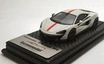 Mclaren 570S Avus White With Red Stripe And Red Insert 2015 1:43 Model Tmd43Ex02F