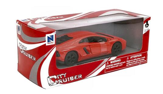 Lamborghini Aventador Lp700-4 Orange Metallic City Cruiser 1:32 Model Ny51493Aor - 2