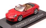 Porsche 911 Carrera 4 Cabrio Red 1:43 Model Hp7110