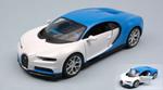 Bugatti Chiron 2016 White Blue 1:24 Model Mi32509