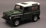 Land Rover Defender 90 1984 Green / White 1:24 Model WE4012