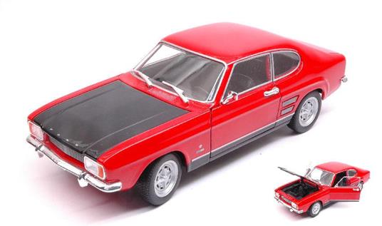 Ford Capri Rs 1969 Red W/ Black Hood 1:24 Model We24069Rbk