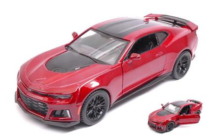 Chevrolet Camaro Zl1 2017 Red / Black 1:24 Model MTM79351R