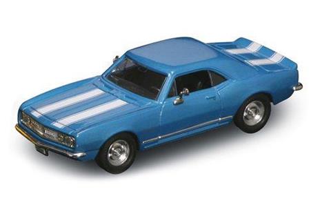 Chevrolet Camaro Z-28 1967 Blue W/ White Stripes 1:43 Model Ldc94216B