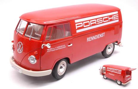 Volkswagen Vw T1 Bus 1963 Panel Van Porsche Renndienst 1:18 Model We18053Tdr - 2