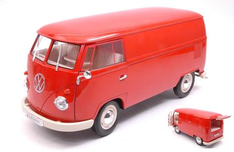 Volkswagen Vw T1 Bus 1963 Panel Van Red 1:18 Model We18053R - 2