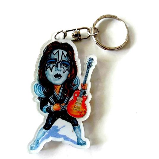 Portachiavi in acrilico caricature Music Legends. Ace Frehley.  Kiss