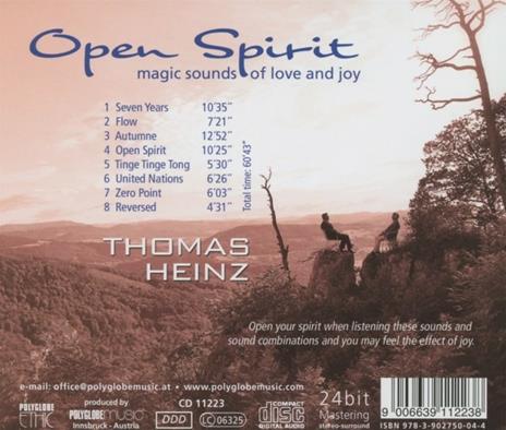 Open Spirit. Magic Sounds of Love and Joy - CD Audio di Thomas Heinz - 2