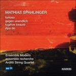 Furioso - Gegen Unendlich - Fugitive Beauté - Apo Do - CD Audio di Mathias Spahlinger