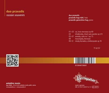 Duo Praxedis: Russian Souvenirs - CD Audio di Duo Praxedis - 2
