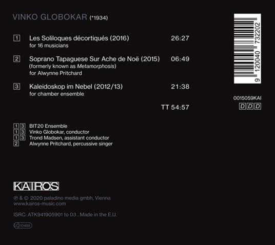 Vinko Globokar. Les Soliloques Decortiques - CD Audio di Alwynne Pritchard - 2